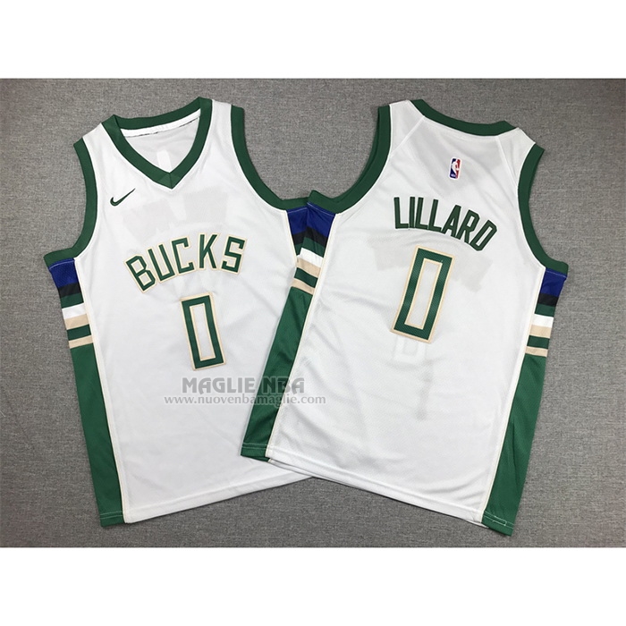 Maglia
 Damian Lillard NO 0 Bambino
 Milwaukee Bucks Association 2022-23 Bianco
